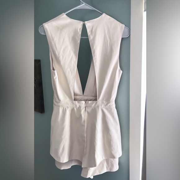 Do + Be Cream Leather Romper! - Picture 2 of 5